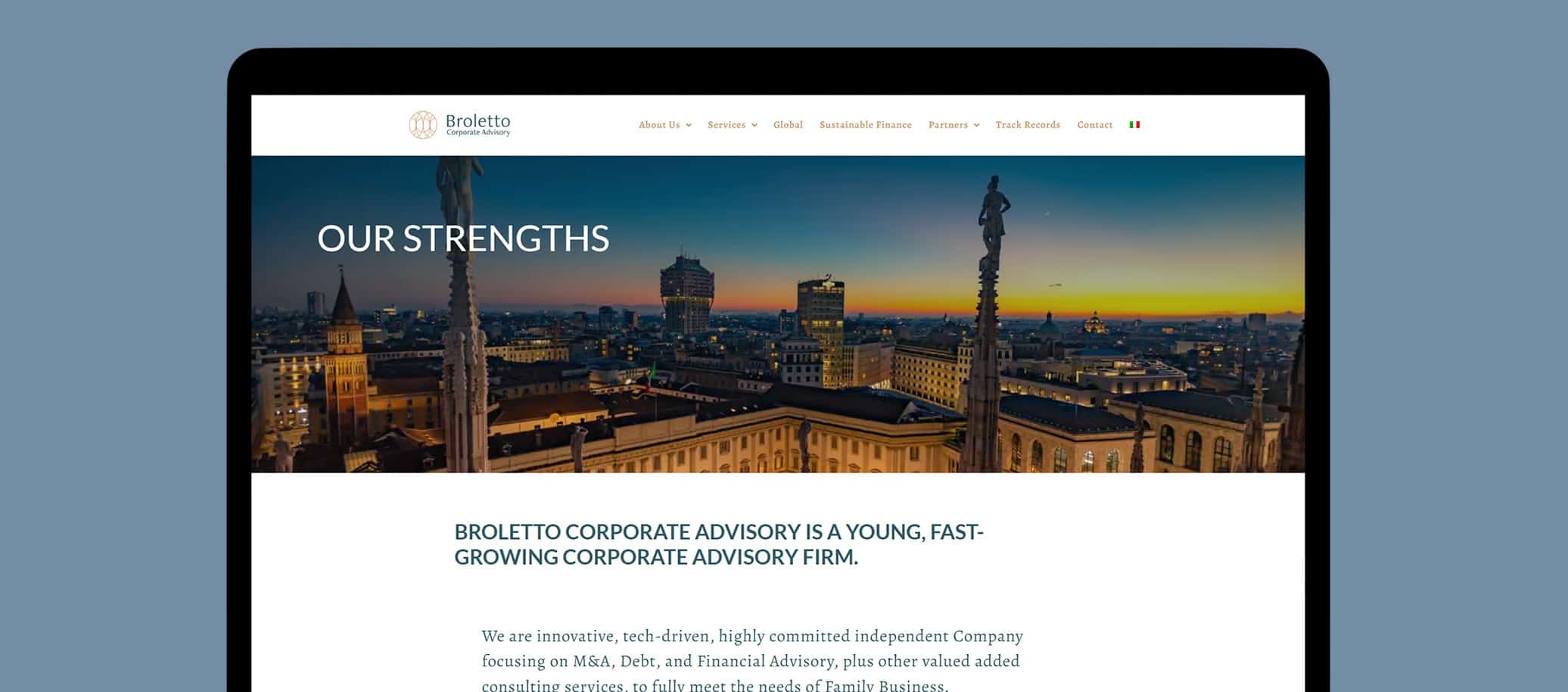Stefano Bergomi Portfolio Website Broletto Corporate Advisory