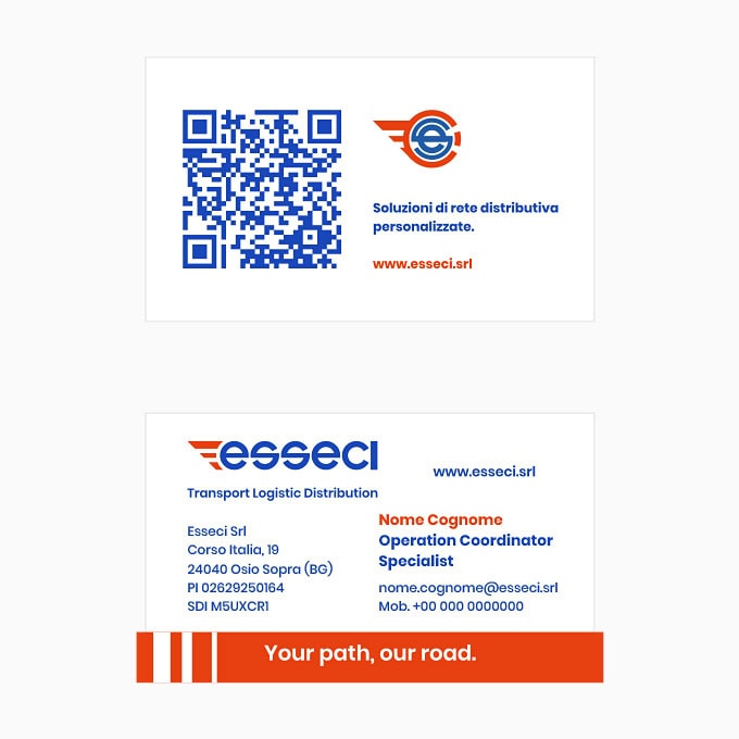 Stefano Bergomi Portfolio Esseci Trasporti Logistica Distribuzione Brand Identity