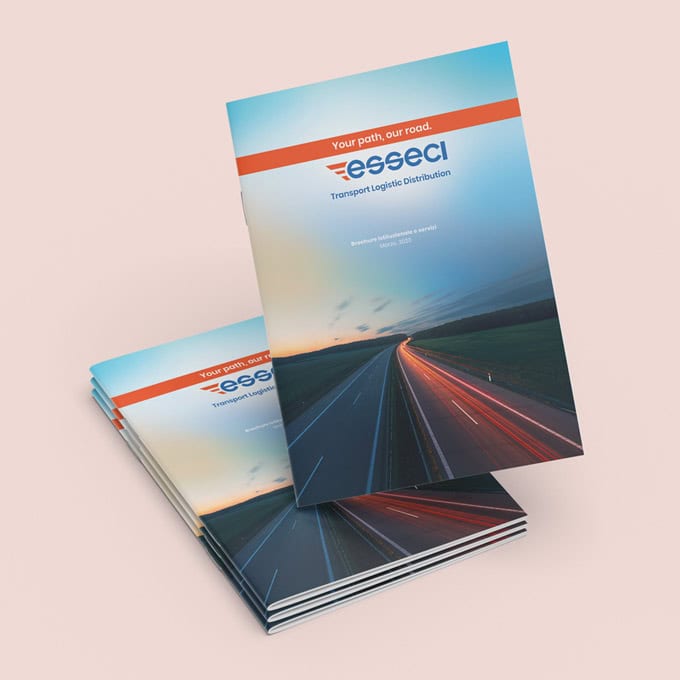 Stefano Bergomi Portfolio Esseci Trasporti Logistica Distribuzione Print Design
