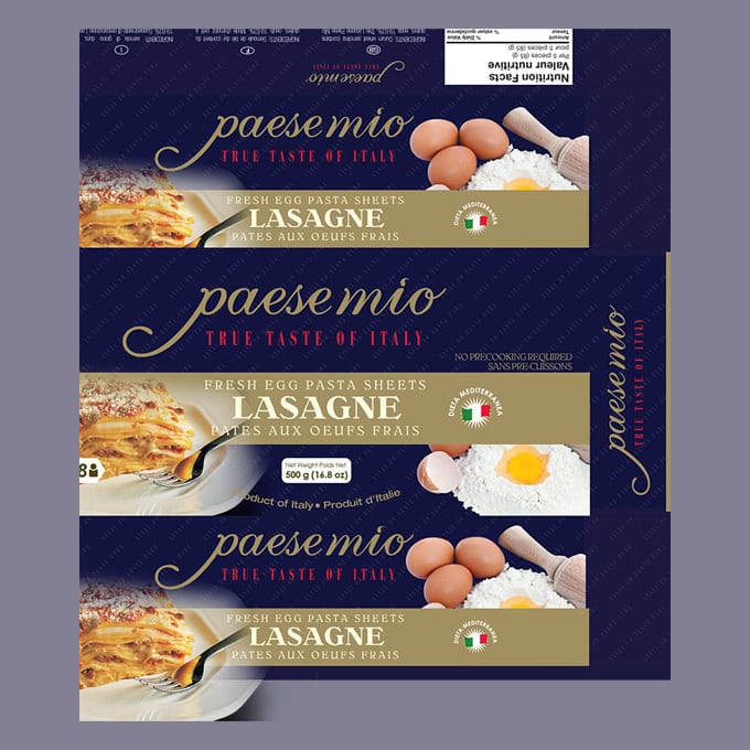 Stefano Bergomi Portfolio Pack Design Paese Mio Lasagne
