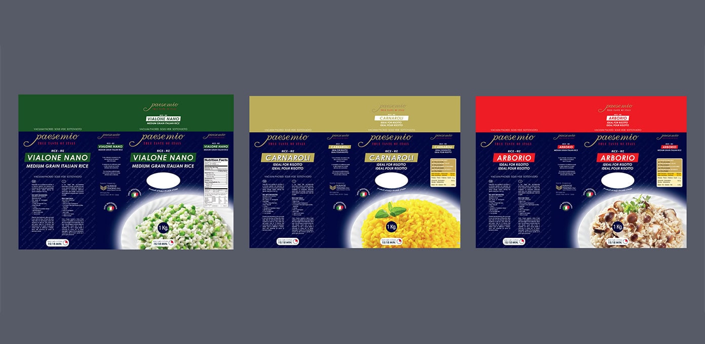 Stefano Bergomi Portfolio Pack Design Paese Mio Rice