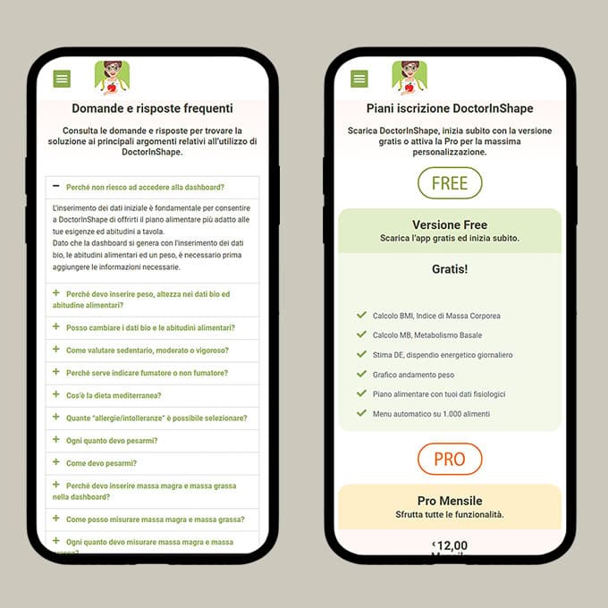 Stefano Bergomi Portfolio UX/UI DoctorInShape