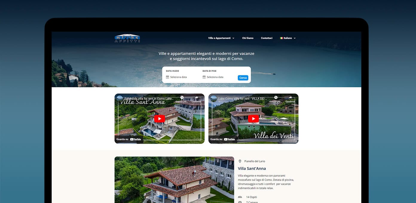 Stefano Bergomi Portfolio Website Curti Affitti