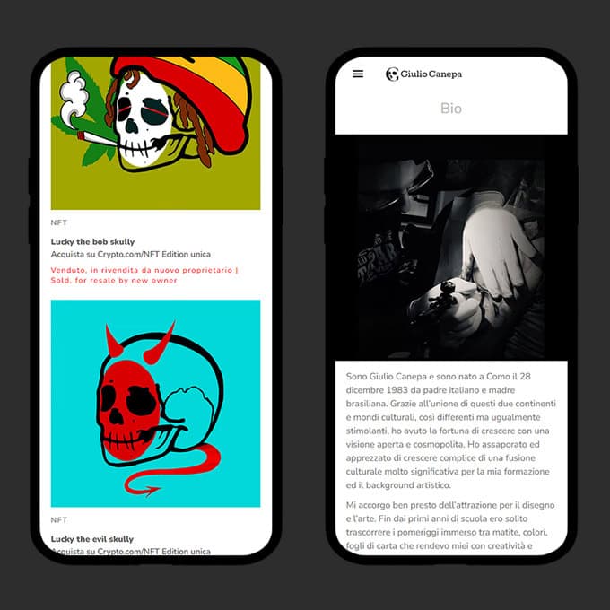 Stefano Bergomi Portfolio Website Giulio Canepa
