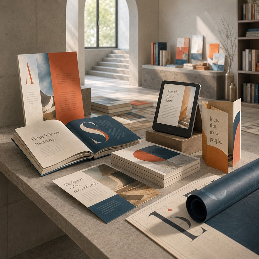Books, ebooks and editorial design