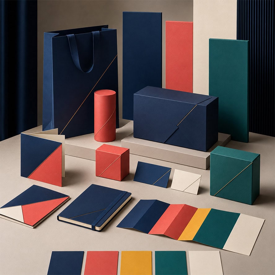 Main areas for print, packaging and presentation design